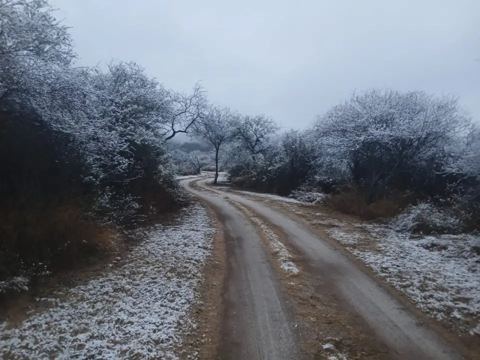 Valle Fértil se vistió de blanco y dejó imágenes espectaculares en medio del invierno - Imagen