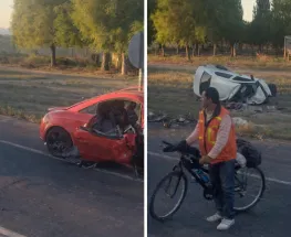 Tres fallecidos tras un choque de frente camino a Caucete