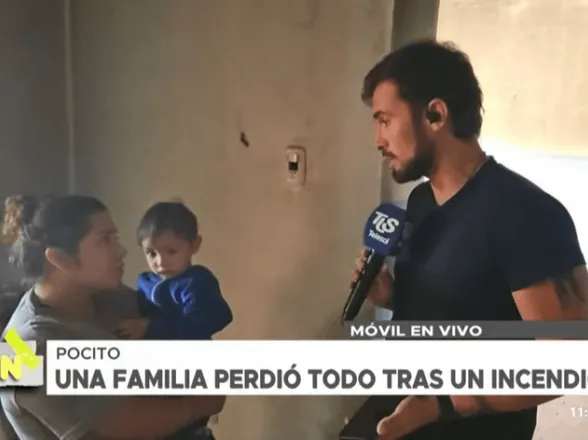 Piden ayuda para una familia de Pocito tras un incendio que dejó fuertes pérdidas