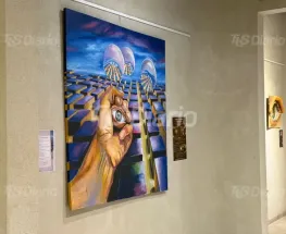 Cuadros, talento y ganas: una muestra que da que hablar en Rawson