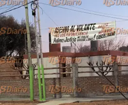 Angaco amaneció con carteles durísimos contra Gabriel Bueno tras el choque fatal
