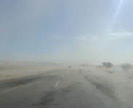 El Zonda se hizo sentir con fuerza en San Juan y complicó la circulación en varias rutas