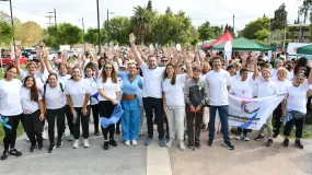 Más de 300 personas participaron en la caminata por la prevención del cáncer cervicouterino