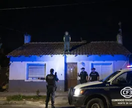 Lo vieron arriba de un techo y terminó reducido a pocos metros