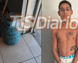 Lo encontraron en la calle con la garrafa robada y lo frenaron a tiempo
