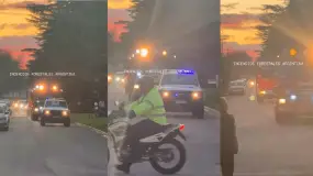General Belgrano recibió entre aplausos y llanto a Matías Valenzuela, el piloto que murió en San Juan
